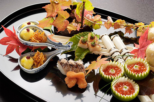 Suggested Special Course with fresh Hokkaido ingredients  in a Japanese-style Private Room