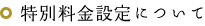 特別料金設定について